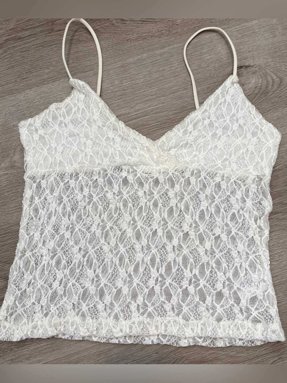 White Lace Cami Tank Top